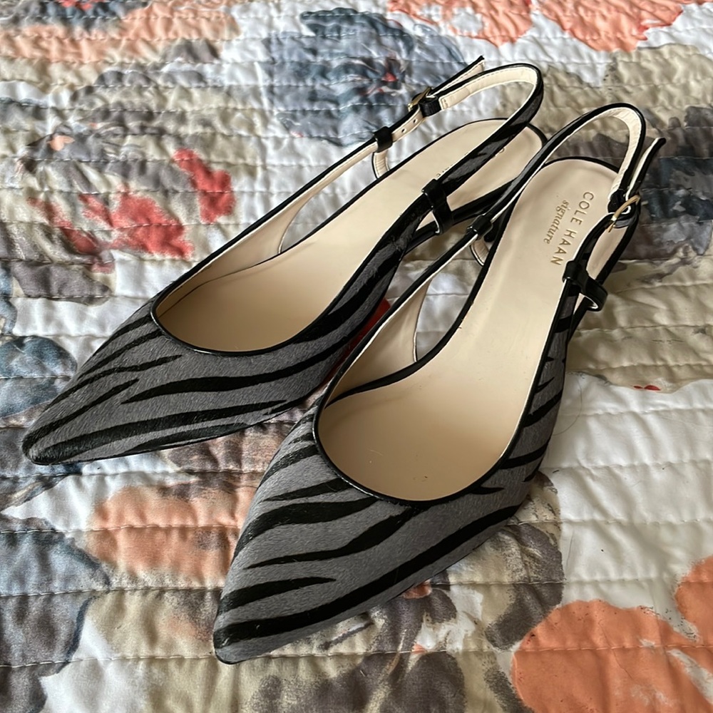 Cole Haan Signature slingback kitten heels